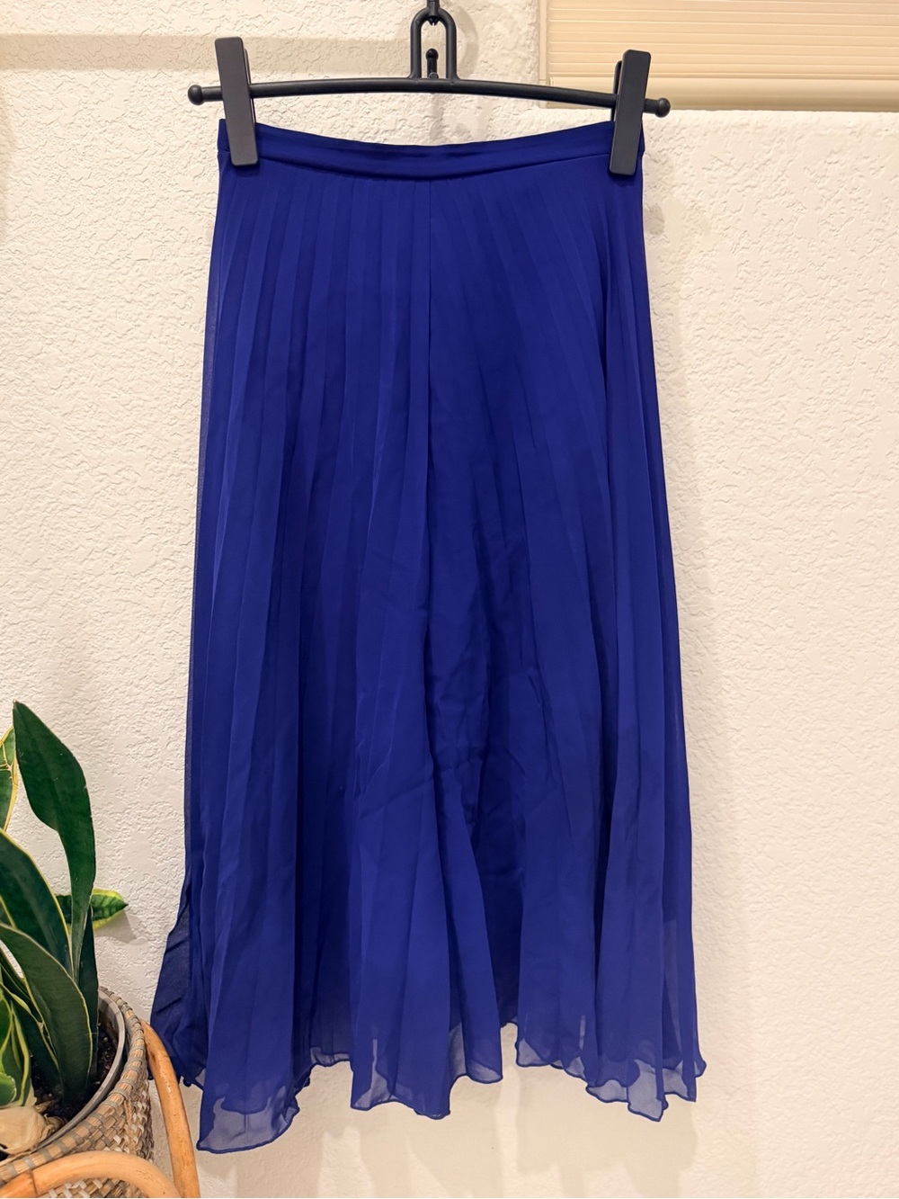 ASOS RAYE Cobalt Blue Pleated Wide-Leg Culottes